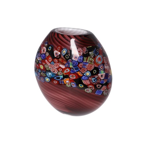 Vaso colorato vetro soffiato