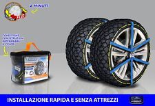 Catene da neve 195 60 15 R15 omologate set kit ruote gomme per auto easy grip