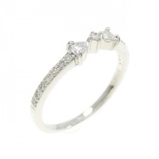 Autentico anello K18WG nastro