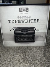 NUOVA macchina da scrivere Royal Classic manuale nera stile retrò #79104P