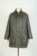 Cappotto giacca uomo Barbour classico bordo cerato cotone oliva taglia C42