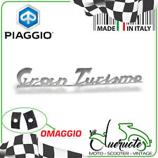TARGHETTA POSTERIORE TELAIO SCRITTA FREGIO VESPA GRANTURISMO GTR 125 1966-1973