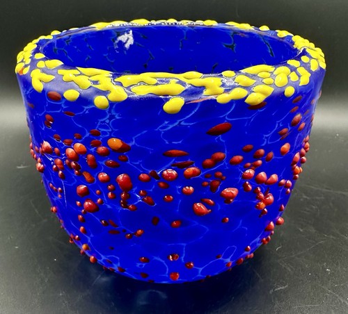 Vaso soffiato mano firmato - soffiato,