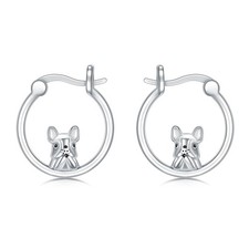 Orecchini a cerchio Bulldog