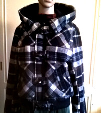 GIUBBOTTO SCOZZESE DONNA CON CAPPUCCIO MARCA COLOURS  Tg 38-40 MADE IN ITALY