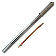 Pompa a mano per bicicletta in acciaio cromato 16" stile vintage retrò bici in acciaio