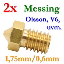 2 ugelli in ottone da 0,6 mm
