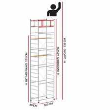 Trabattello TERNO-1 Altezza lavoro 7,35 metri