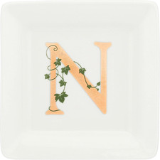 - Piattino Quadrato Lettera N