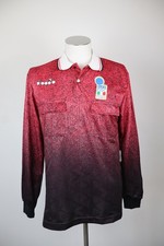 DIADORA FIGC ITALIA MAGLIA POLO CALCIO ARBITRO UOMO M SOCCER JERSEY VINTAGE