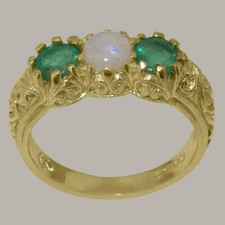 10k Yellow Gold Natural Opal &