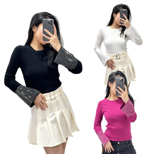 Maglione donna maniche lunghe - ,