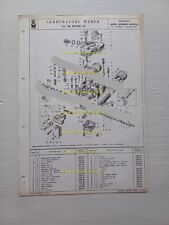Weber carburatore 45 DCOE 14 Alfa Romeo Giulia TI Super catalogo ricambi origin.