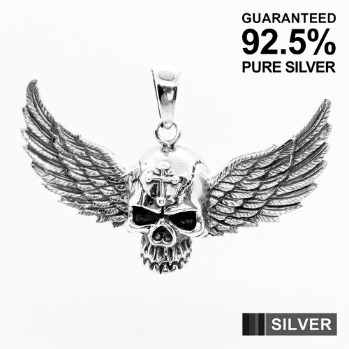 Collana teschio argento - 3d,