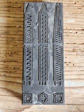 1960 Timbro In Metallo Per Stampa Cliche Elementi Edilizia Travi Putrella