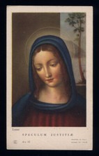 santino-holy card""ediz. EB/Ars n.42 SPECULUM JUSTITIAE