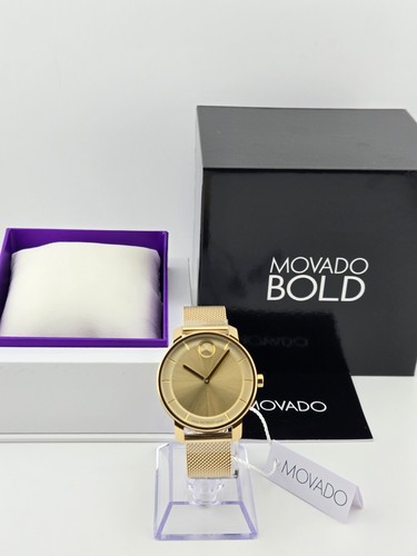 Movado bold access gold dial - movado,