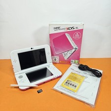 Console New Nintendo 3DS XL Rosa Bianco Pink White  SD 4GB COMPLETO con Scatola