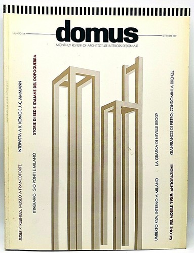 Domus 708 settembre - domus, 1989