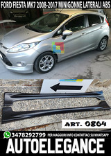 0864 MINIGONNE LATERALI FORD FIESTA VI 5 PORTE  SOTTO PORTA LOOK ST / ZETEC S