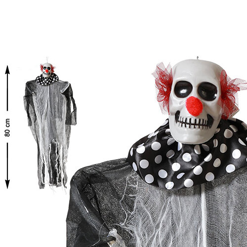 Pendente scheletro clown nero - scheletro,