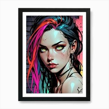 Futuristic Anime Girl Art