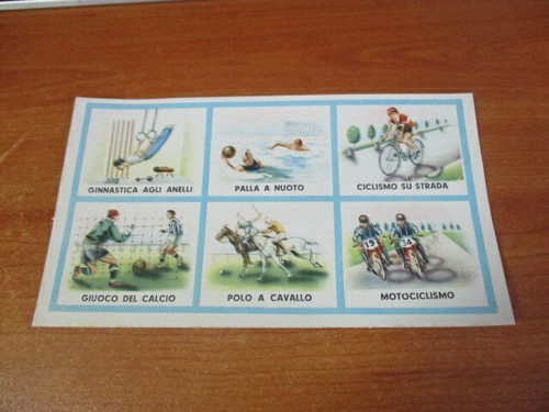 Cartoncino sport anni con - '50,