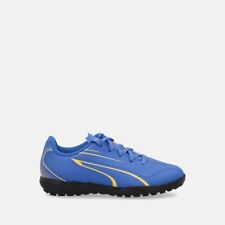SCARPE CALCETTO PUMA VITORIA TT JR 107487 07 BLU GIALLO BAMBINO RAGAZZO