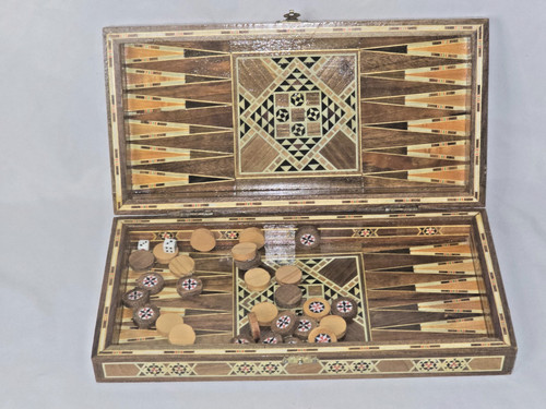 Scacchiera backgammon vintage