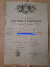 Passaporto Per L'interno 1862