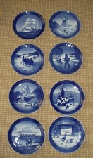 OTTO Piatti Natalizi Royal Copenhagen Danimarca - 1961, 1963-1969 - Ottimi!