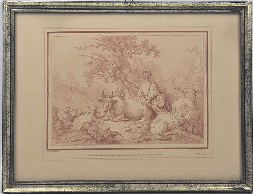 Demarteau huet antica stampa - demarteau,