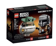 LEGO  BRICKHEADZ  STAR WARS 75317 - IL MANDALORIANO E IL BAMBINO- NEW