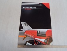 BROCHURE ORIGINALE DEPLIANT MOTO DUCATI 900 SS SUPERSPORT