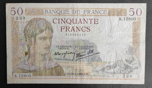 Francia banconota da - francia,