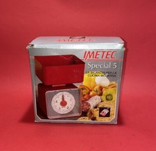 BILANCIA IMETEC DA CUCINA VINTAGE DA COLLEZIONE ANALOGICA MECCANICA BIANCA