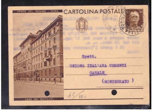 Cartolina postale opere - 30, c.