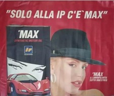 Cartellone Pubblicitario Valeria Marini Ip Motor Oil 1996 Vintage Plastificato 