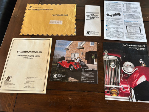 Vintage fiberfab replica - mg-td,