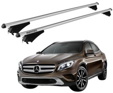 BARRE PORTATUTTO PER MERCEDES GLA (X156) 2014-2020 CON ANTIFURTO ARGENTO RAILING