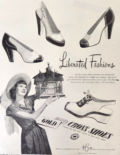 Scarpe croce rossa oro 1945 - scarpe,