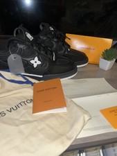 scarpe lv skate nere e bianche