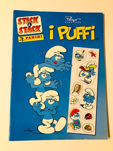 Puffi stick stack album - e,