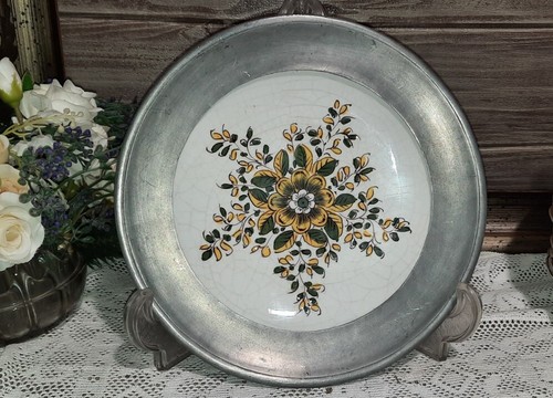 Vintage piatto peltro - vintage,