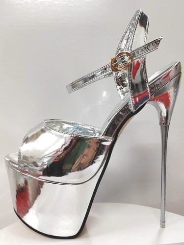 Sandali donna metallo - , tacco