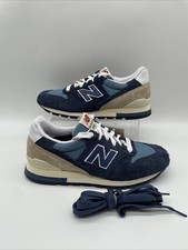 New Balance 996 scarpe da ginnastica uomo lifestyle blu scamosciato marrone UK 8 EU 42 BNWOB