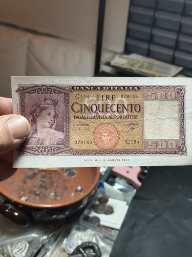 500 lire italia ornata - lire,