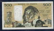Francia 500 franchi 1979 - ,