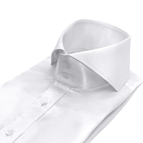 Camicia uomo bianco raso - camicia,