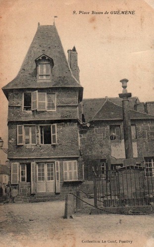 Cpa guemene - 56, (morbihan)